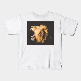 yawning Lion Kids T-Shirt